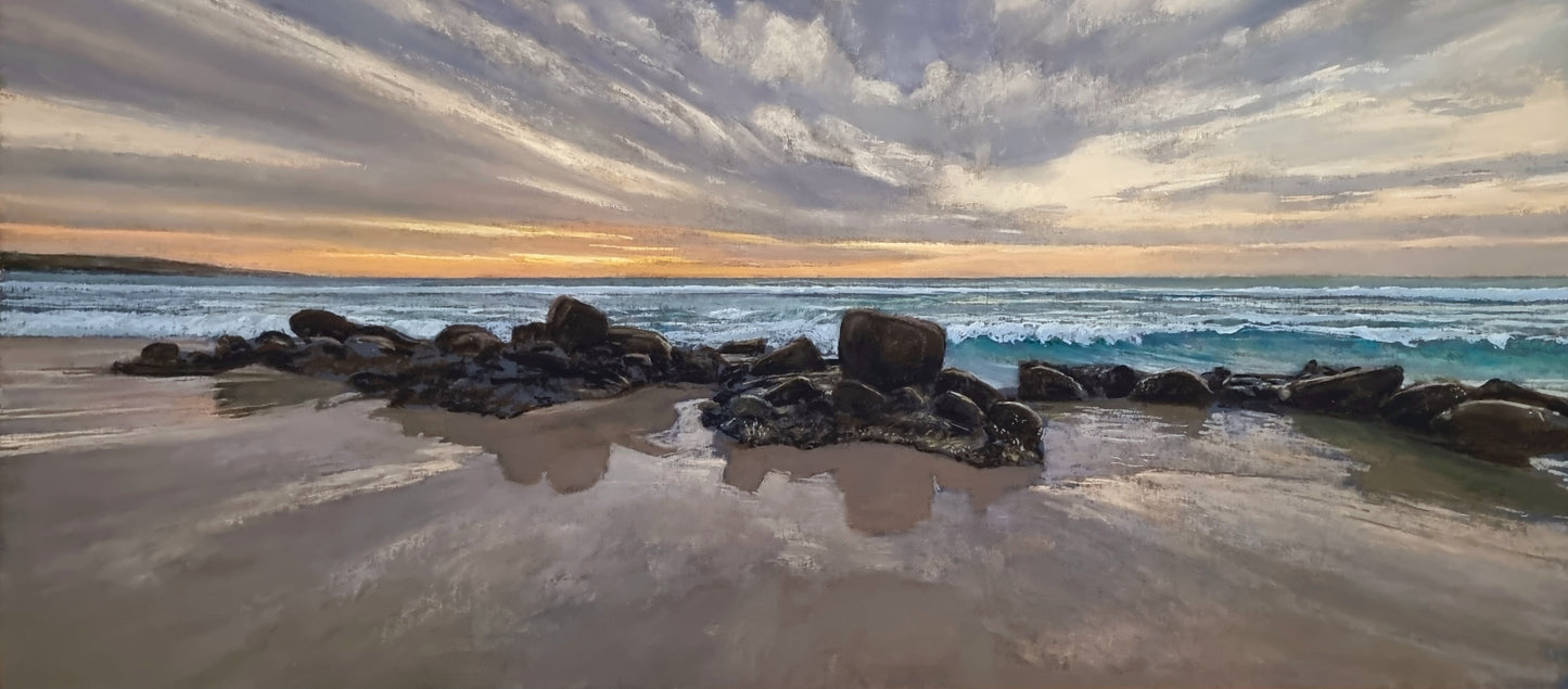 Fixed Position, Sunset over Smith's Beach - Jan 2024