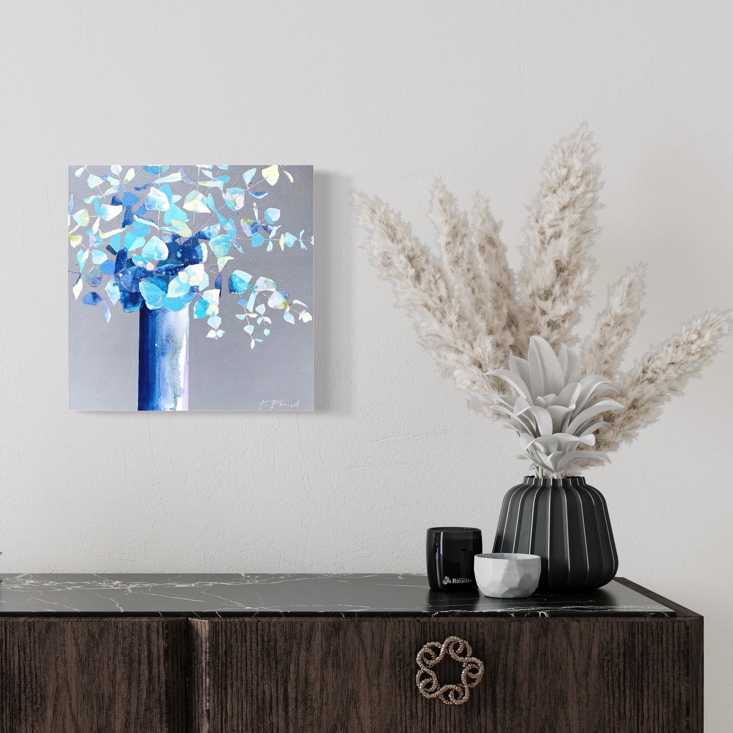 Silver Dollar on Grey