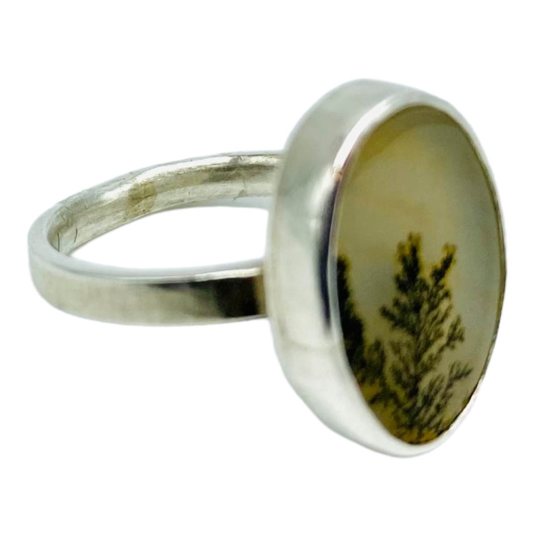 Ring, Dendritic Agate