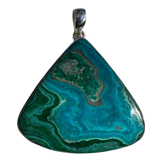 Pendant - Chrysocolla Shuttackite Malachite 35