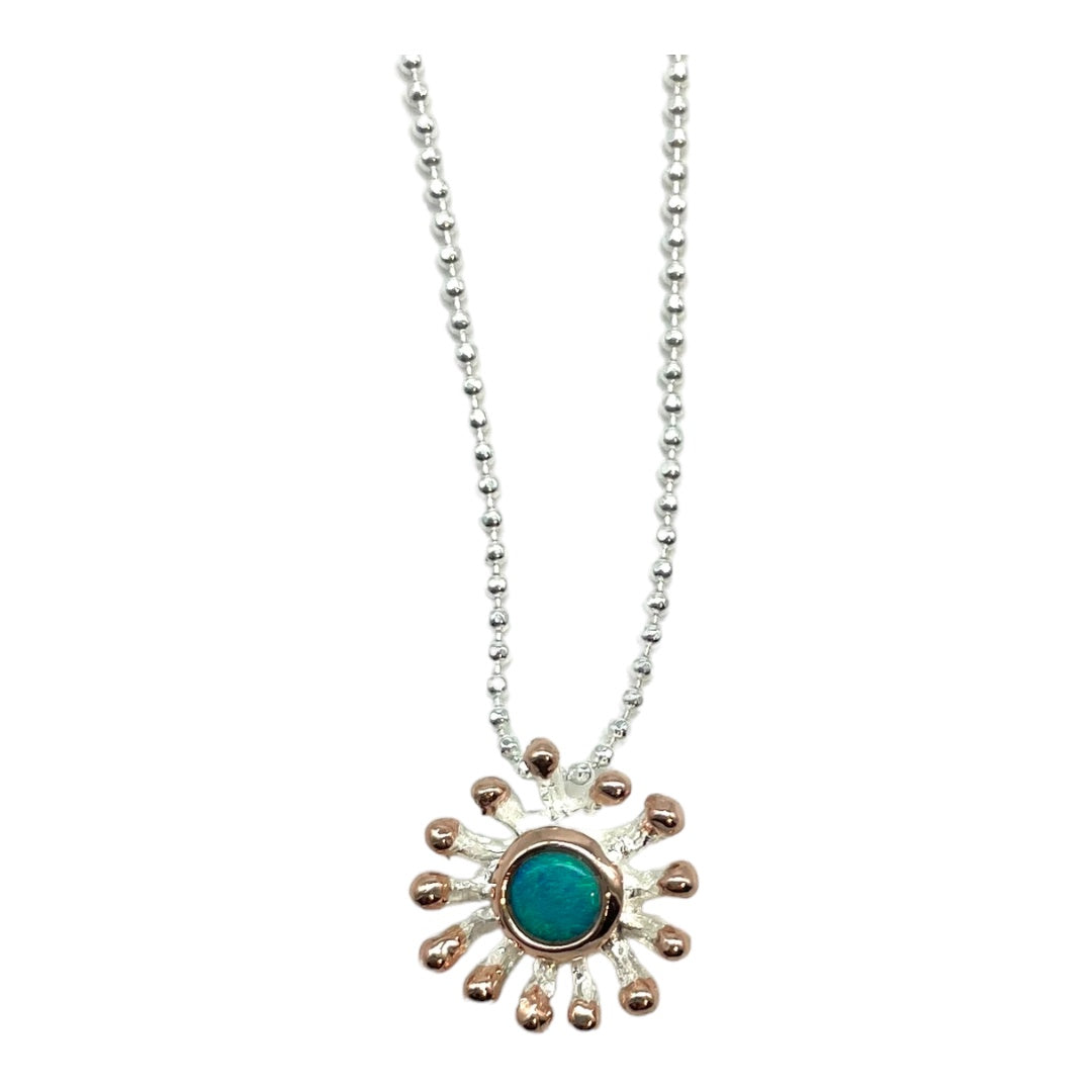 Pendant - Anemone, Doublet Opal