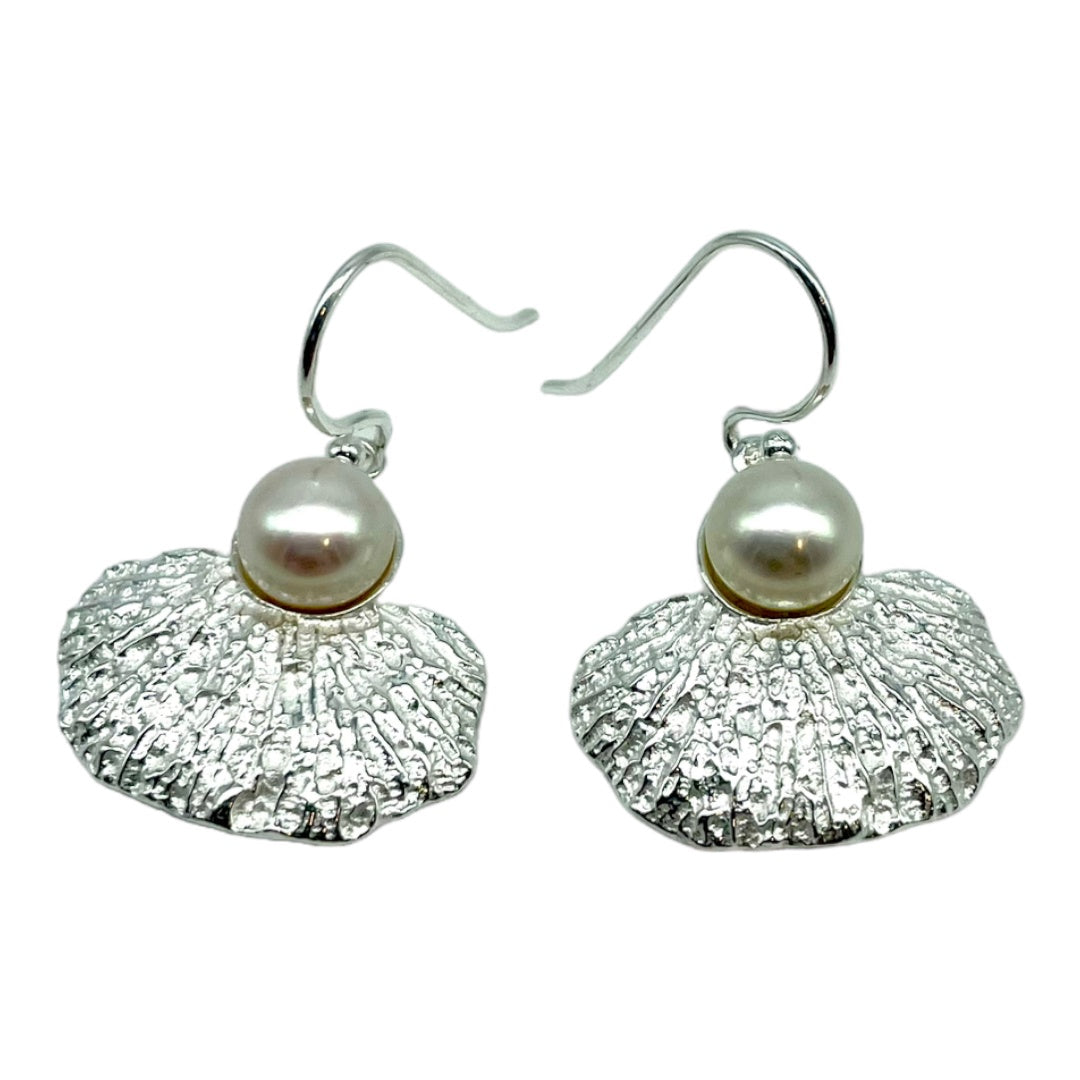 Earrings - Coral Garden, Fresh Water Pearls