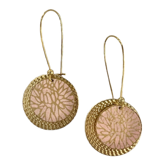 Two Layered Brass Earrings 86