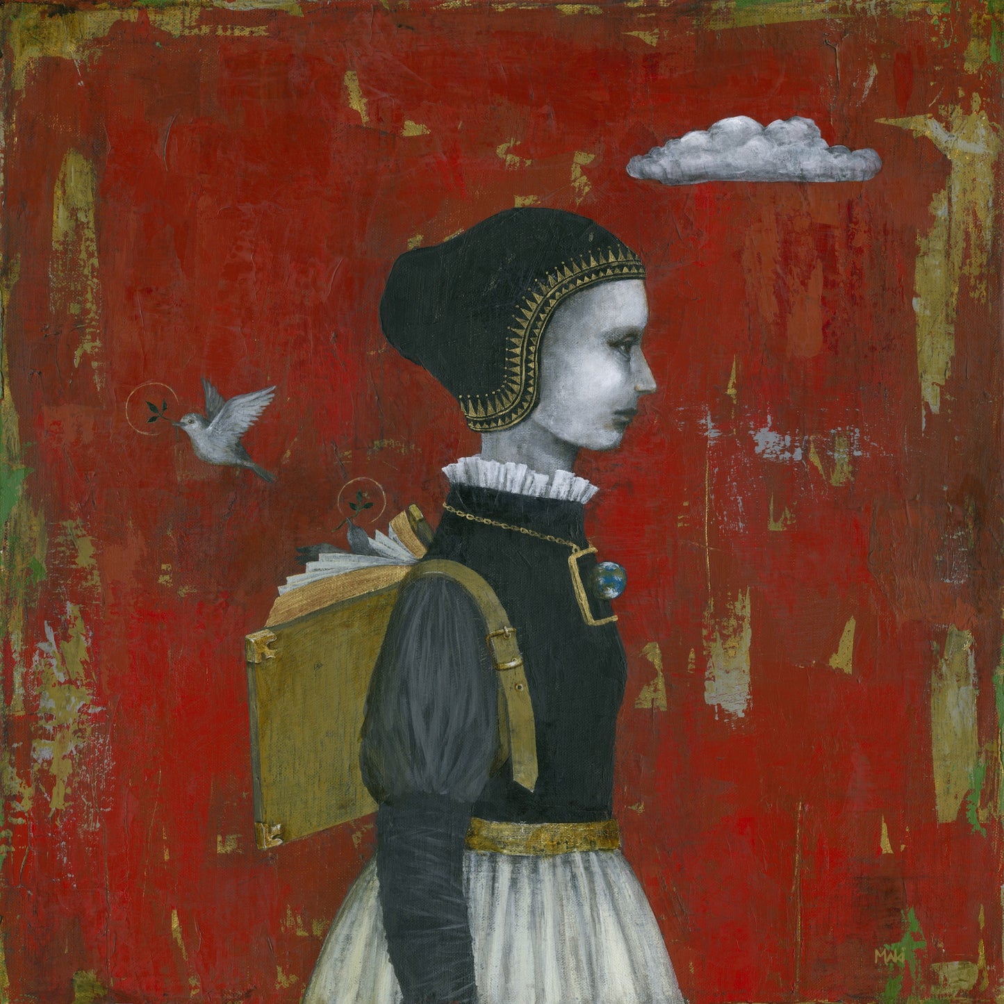 following the floating cloud - print