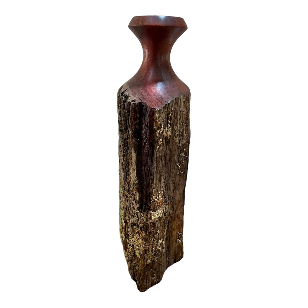 Jarrah Fence Post Vase - Small