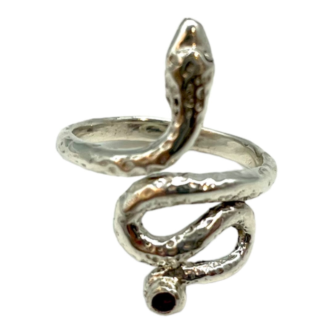 Ring - Sacred Serpent with Sapphire