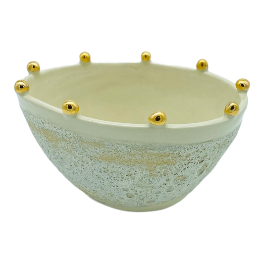 Anemone, Medium Bowl with Gold