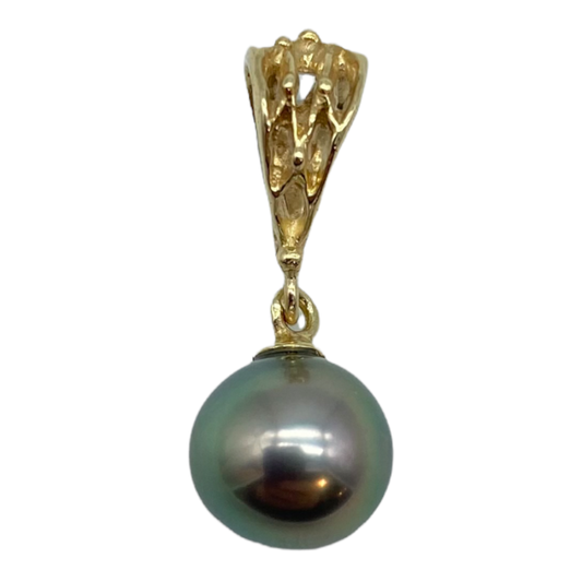 Pendant - Lace Tahitian Black Pearl