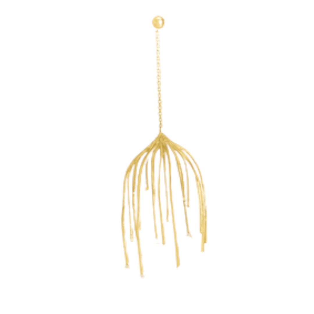 Earring - Runway Anemone Single Large, Gold Finish