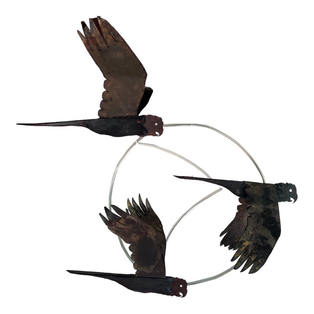 Black Cockatoos in Sunset