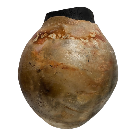 Free Form Ceramic Pot - Barrel Fired