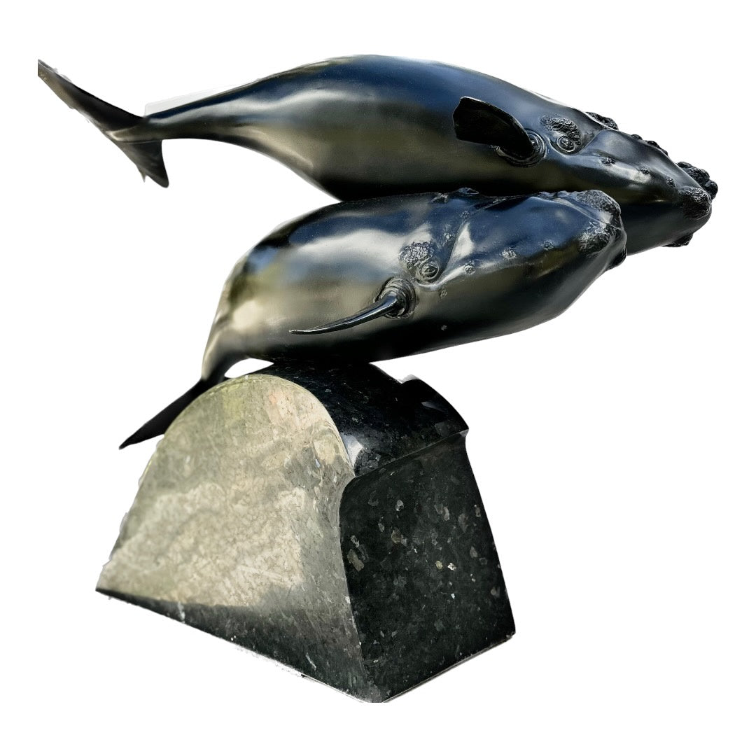 South Right Whales on Granite Base - Exhibition Nov 2023