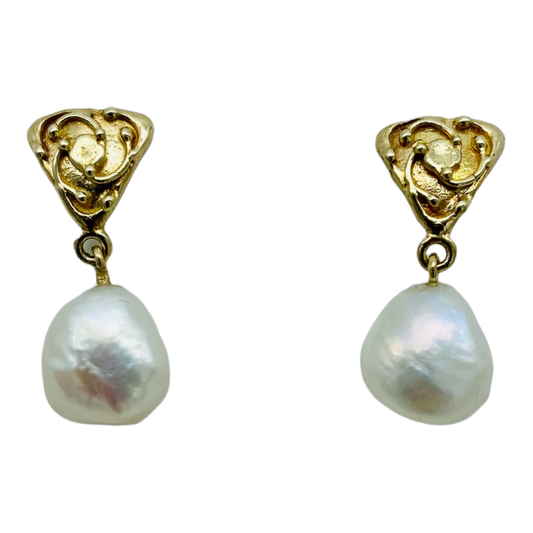 Earrings, Triangular Element