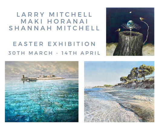 Larry Mitchell, Maki Horanai, and Shannah Mitchell Easter Exhibition