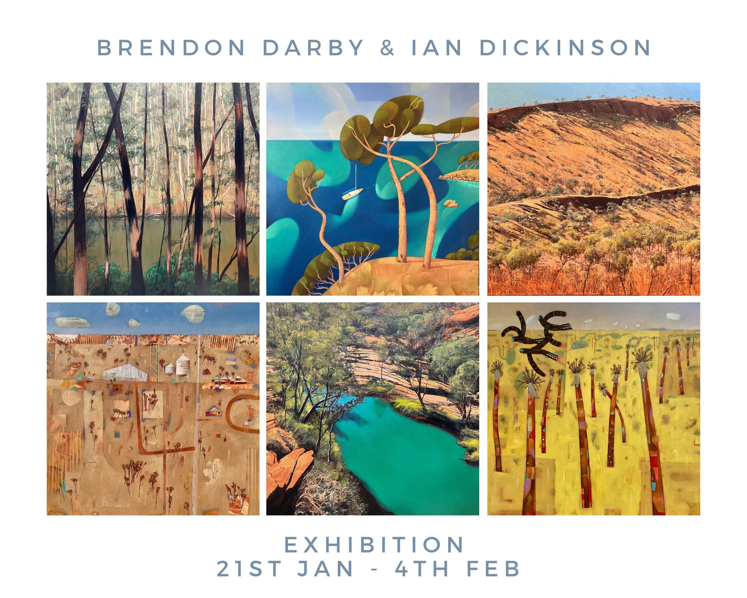 Brendon Darby & Ian Dickinson: Sat 21st Jan - Sat 4th Feb 2023