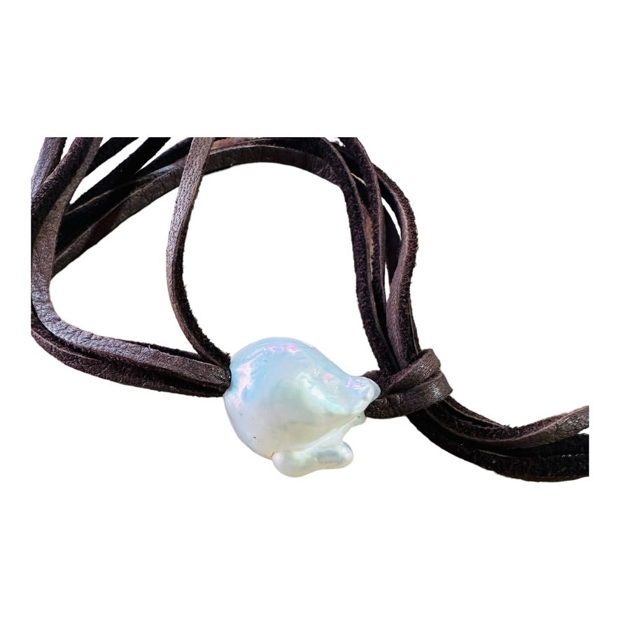Necklace - Baroque Pearls, Tahitian Pearls and Champagne and White South Sea Pearls from Broome