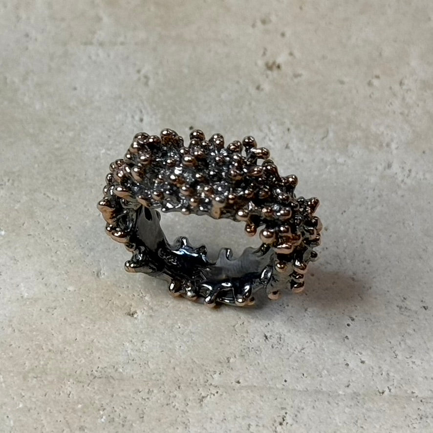 Ring - Anemone, Rhodium and Rose Gold