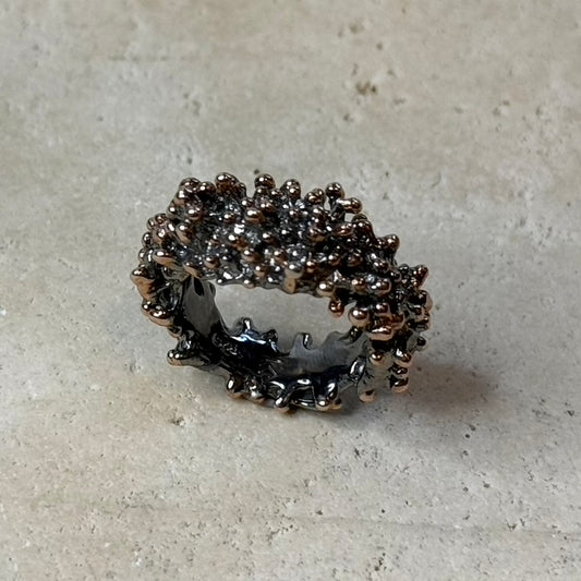 Ring - Anemone, Rhodium and Rose Gold