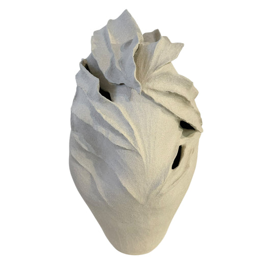 Breath of Stone VII - White (Large with Leaves) Sculpture - Contemporary Women 2026