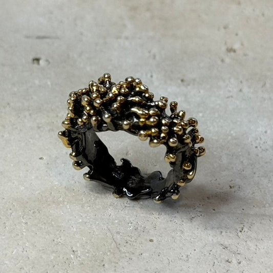 Ring - Anemone, Rhodium and Yellow Gold