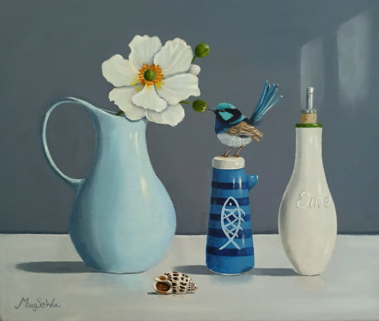 Vase and Wren