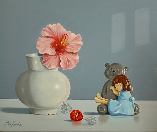 Hibiscus and Vase