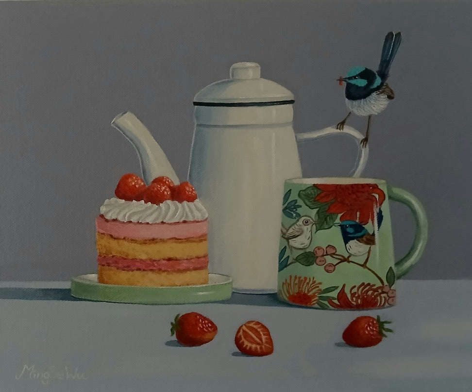 Cake, Mug and Wren