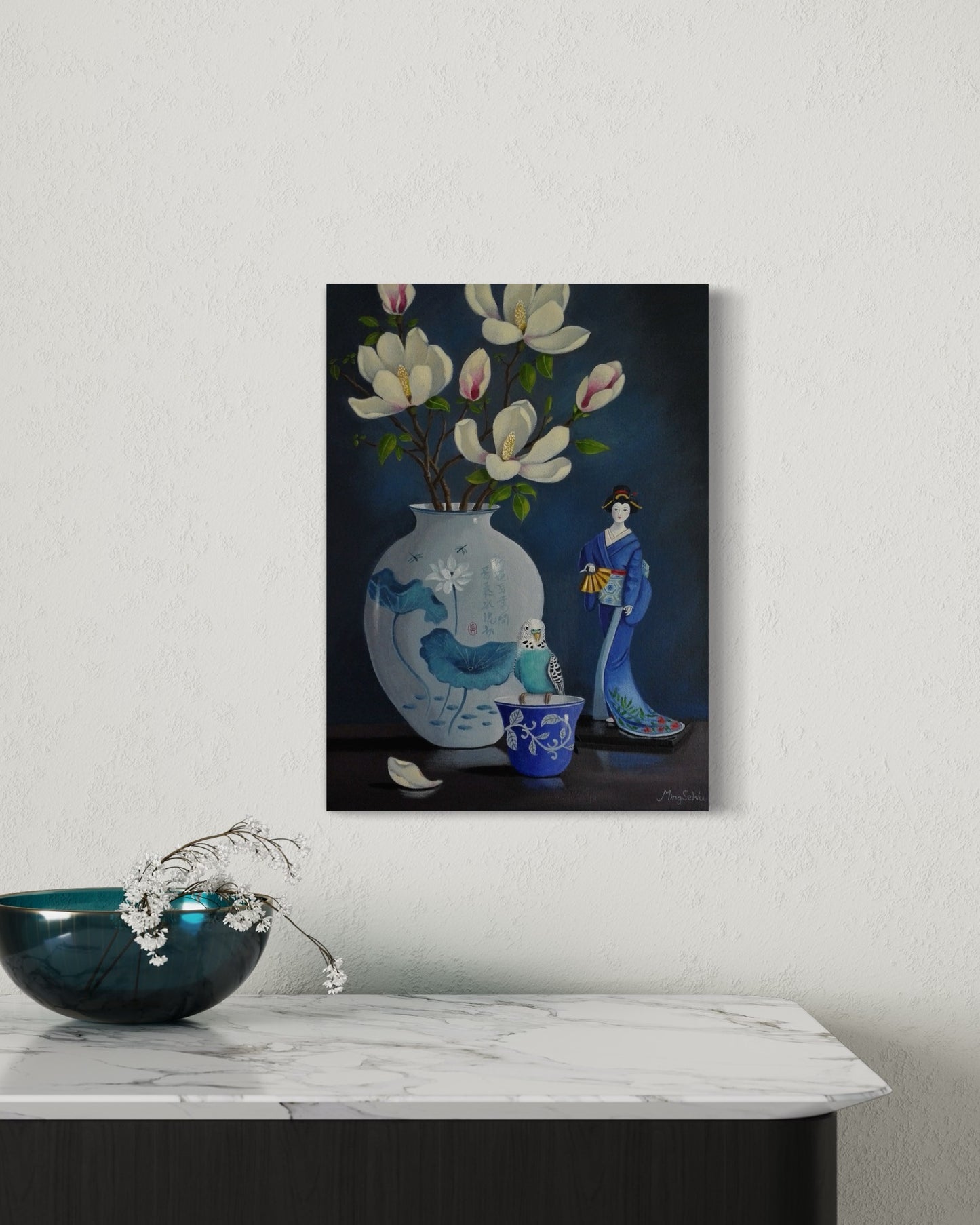 Magnolia and Budgie