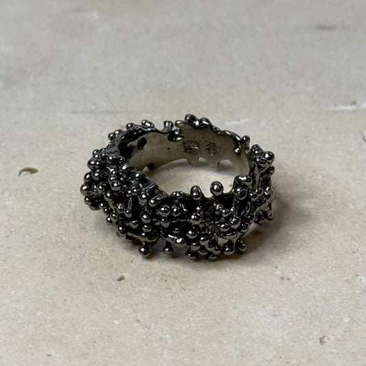 Ring - Anemone, Rhodium