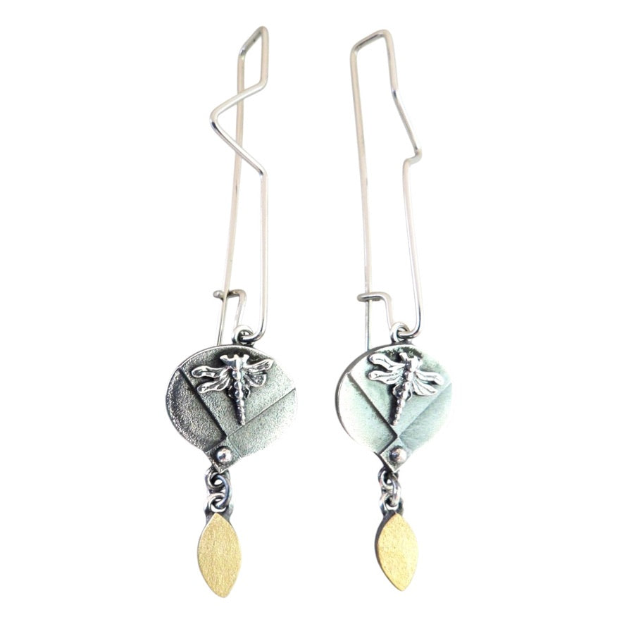 Earrings - Dragonflies 'Spring'