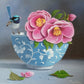 Blue Bowl and Wren