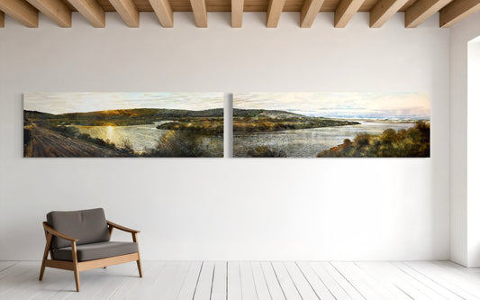 First Light Over Bowes River - Easter 2025 (diptych)
