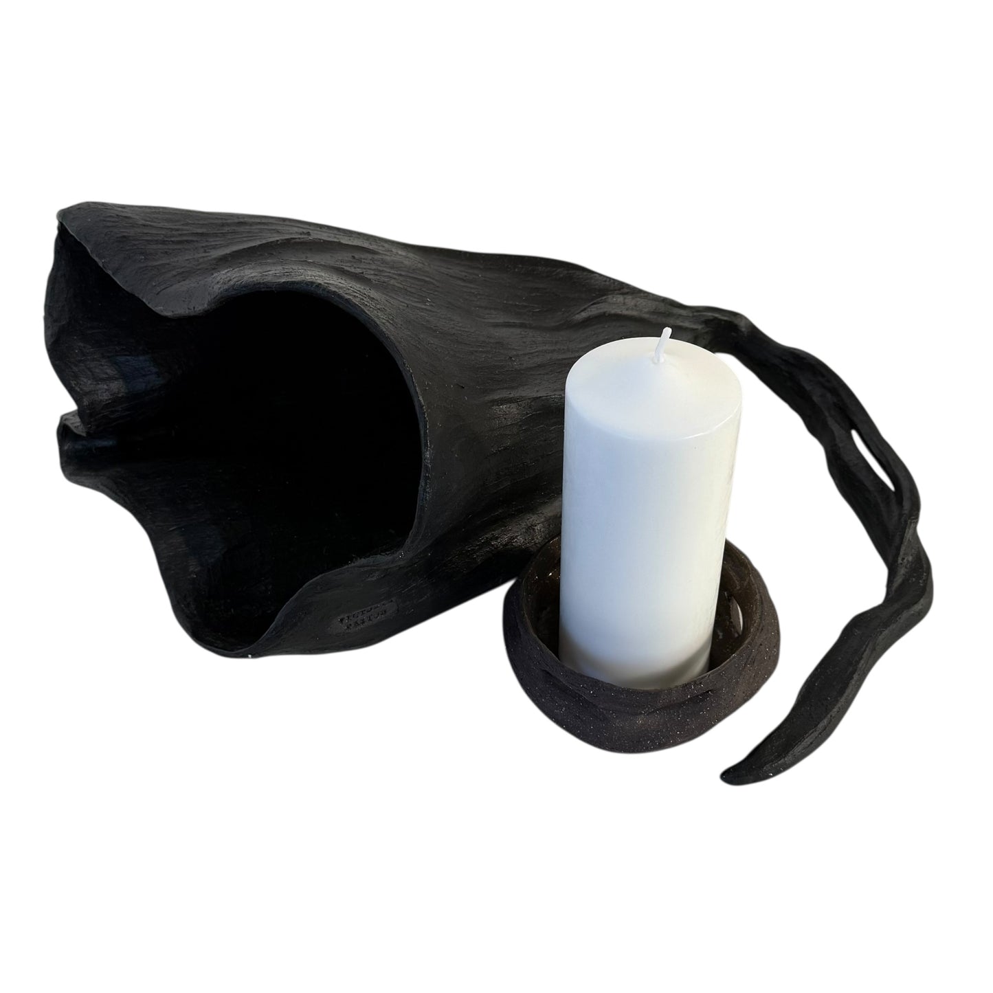Large Flower Candle / Incense Holder (Black) - Contemporary Women 2026