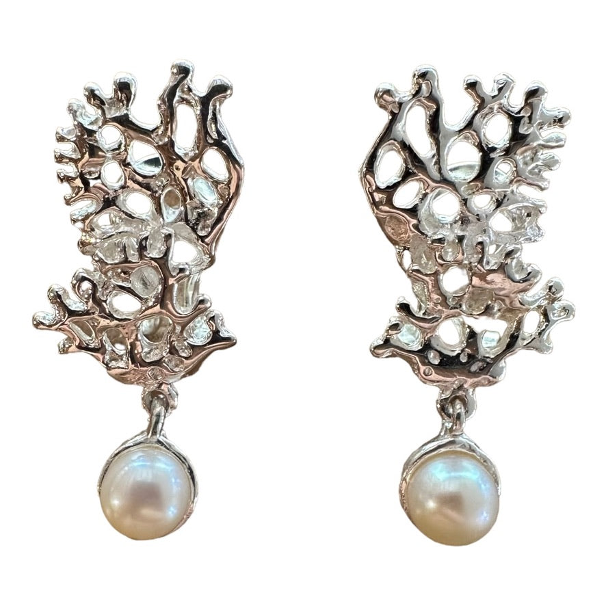 Earrings - Fragments with Freshwater Pearls