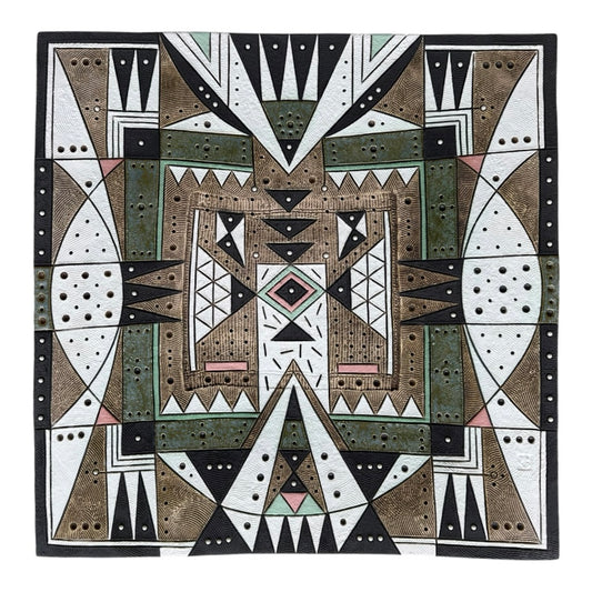 Extra Large Square Platter - Olive Blush