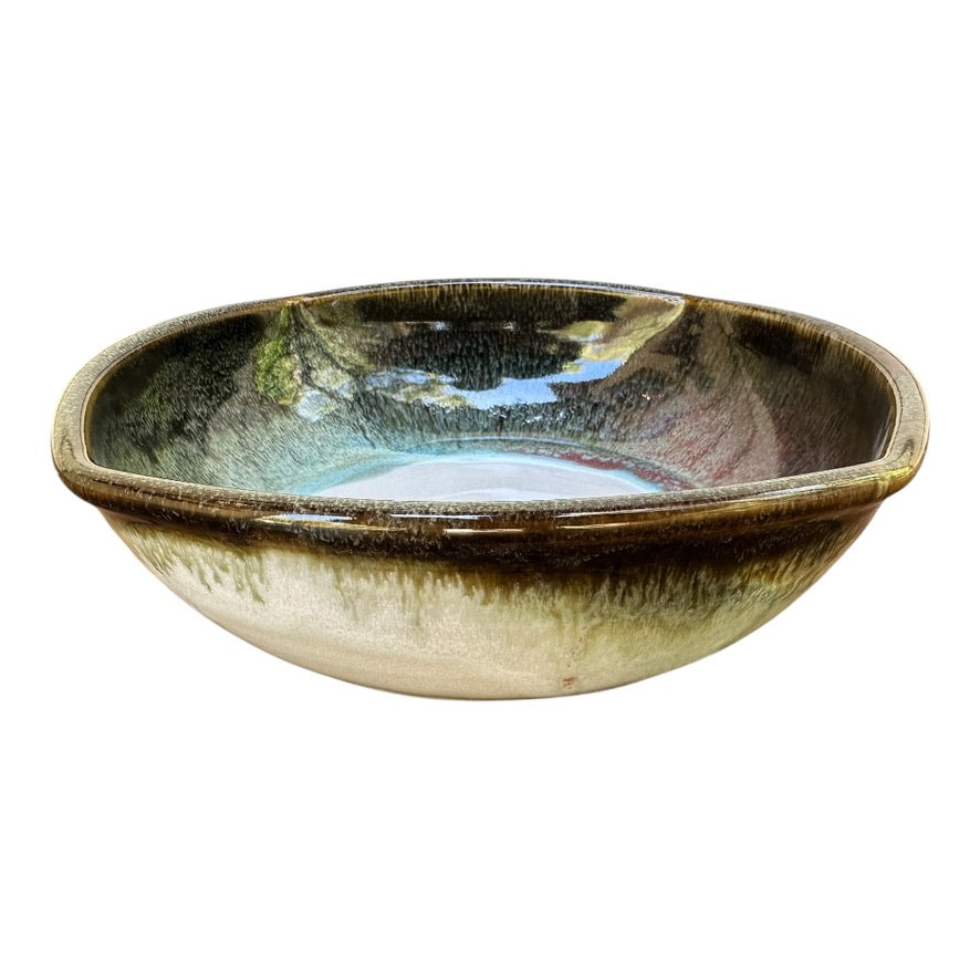 Small Serving Dish - Jun with Copper Red