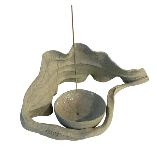 Medium Leaf Candle / Incense Holder (Sandy) - Contemporary Women 2026