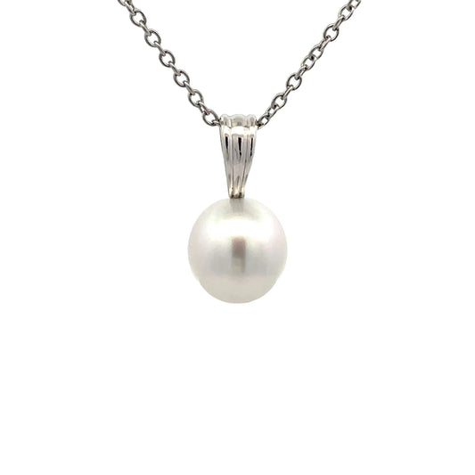 Pendant - Australian South Sea Pearls 10-11mm, 9kt White Gold