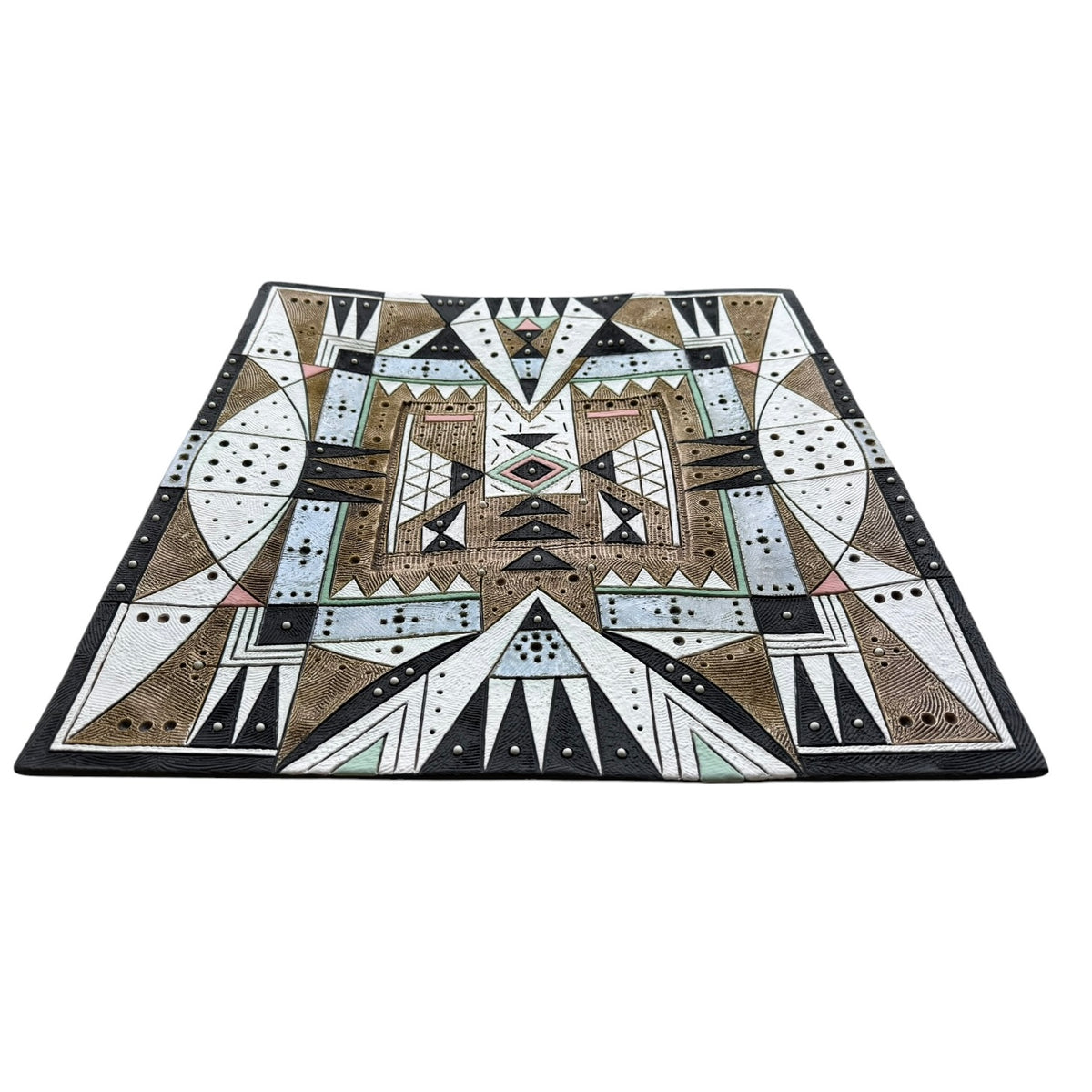 Extra Large Square Platter - Olive Blush