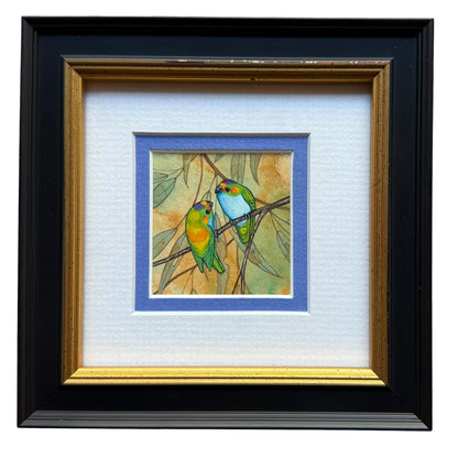 Purple Crowned Lorikeet duo - Light Blue 2026