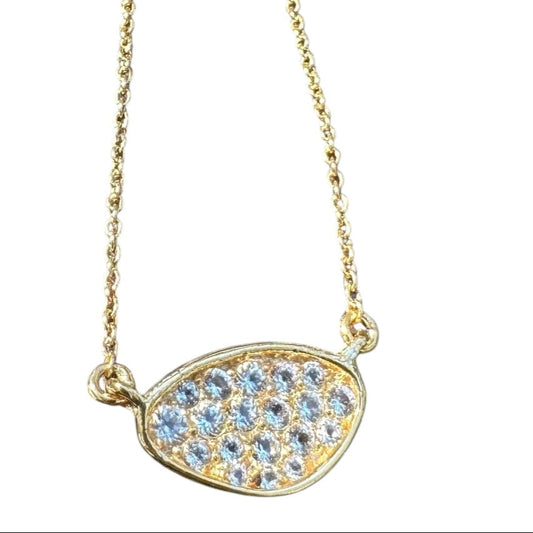 Pendant - Echoes of the Sea, Featuring Topaz