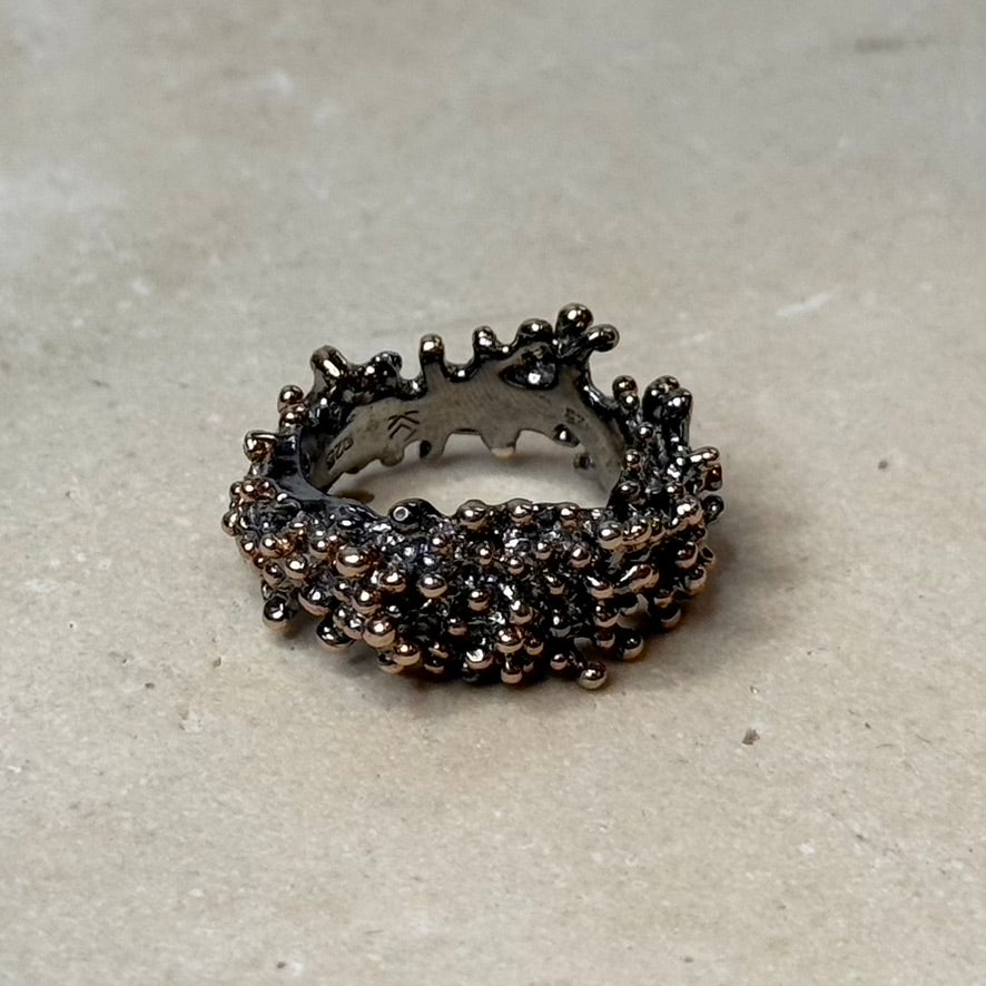 Ring - Anemone, Rhodium and Rose Gold