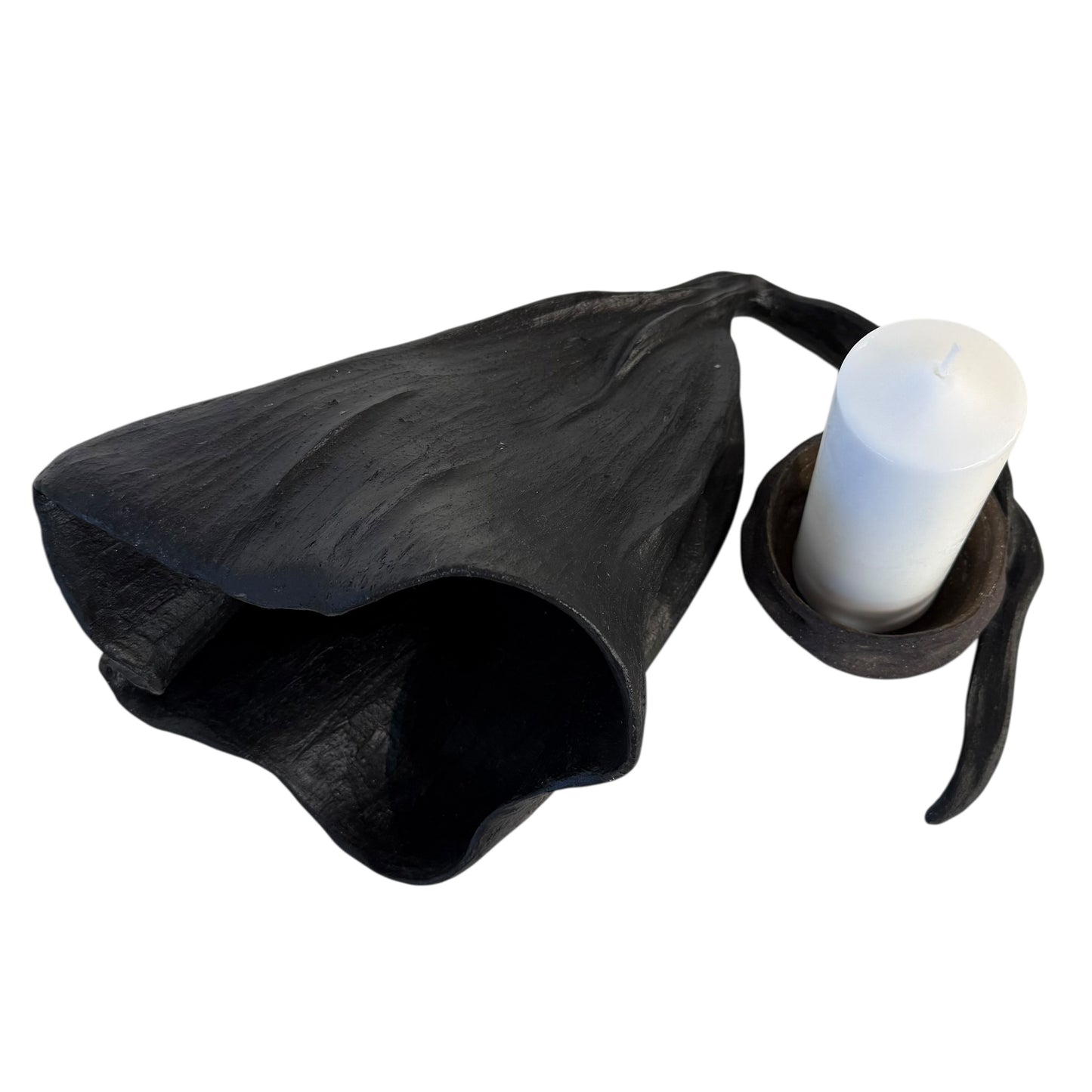 Large Flower Candle / Incense Holder (Black) - Contemporary Women 2026
