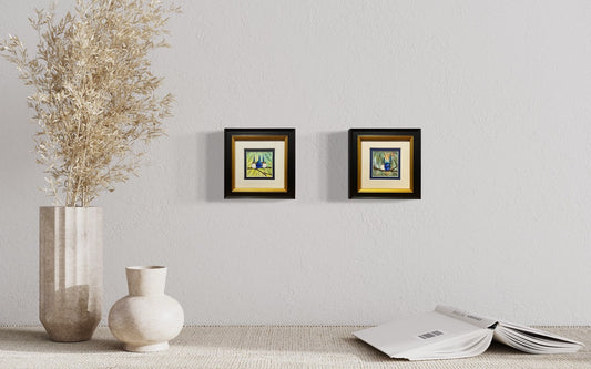 Three Splendid Fairy Wrens, Navy