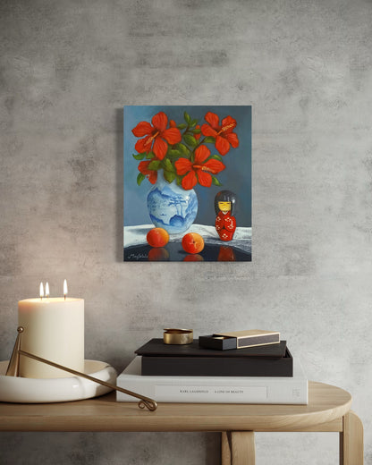 Hibiscus, Oranges and Doll