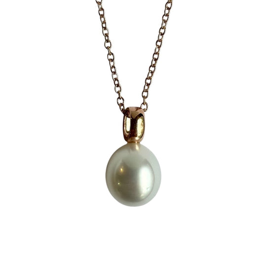 Pendant - Australian South Sea Pearl 11-12 mm 9Kt Rose Gold
