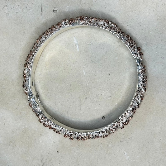 Bangle - Anemone, Sterling Silver with Rose Gold Accents