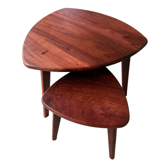 Clover Two Tier Coffee Table in Curly Jarrah