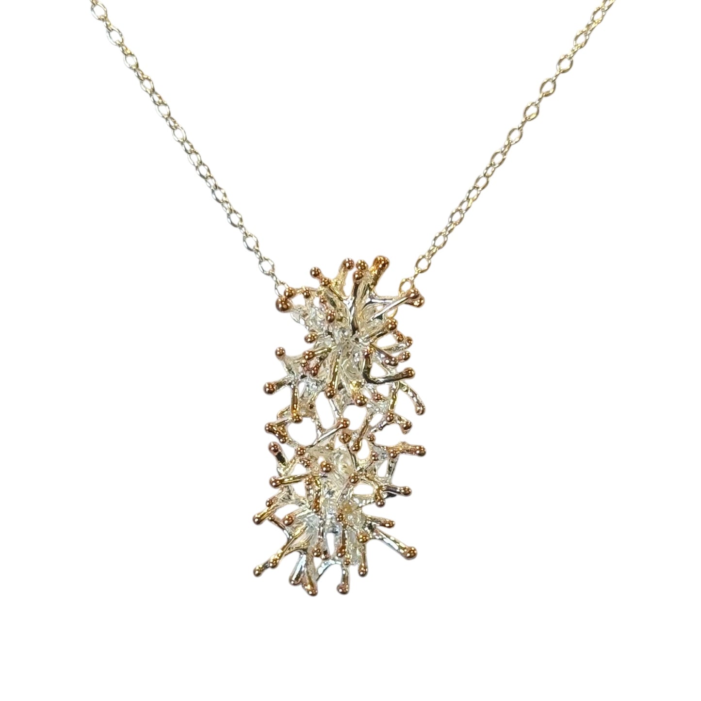 Pendant - Anemone Statement with Rose Gold accents