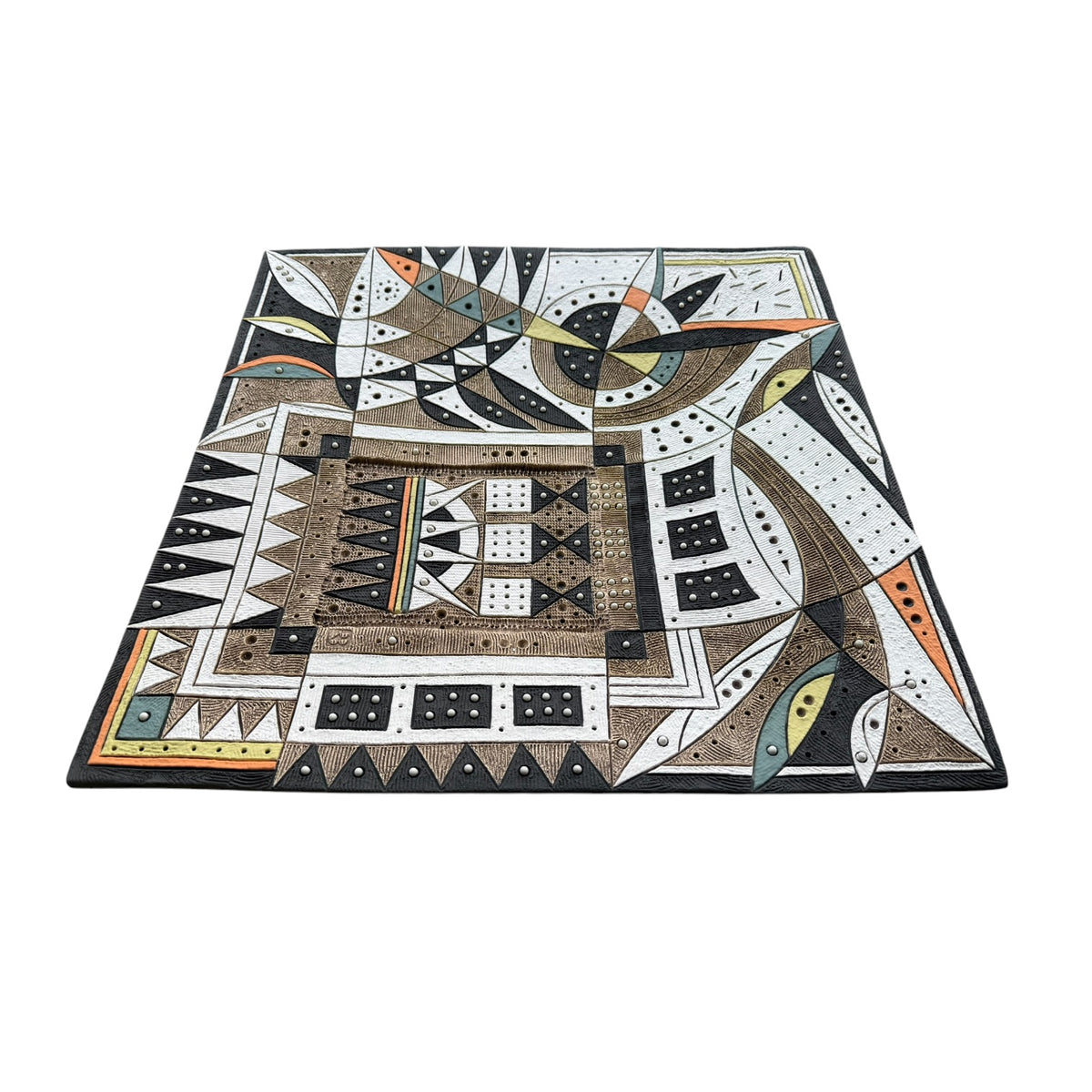 Extra Large Square Platter - Orange, Lemon & Olive